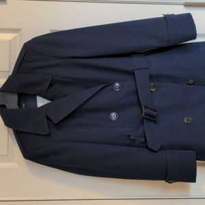 US Air Force Women's Wool Top Coat // Military Navy Trench Coat